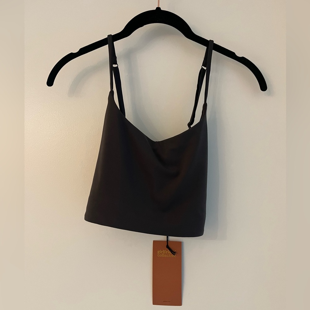 Girlfriend Collective Juliet Strappy Bra - Shadow (XL)